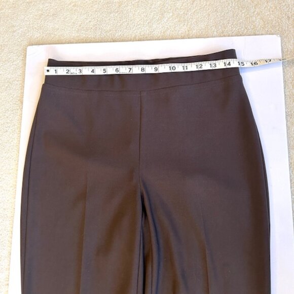 Joseph Ribkoff Brown Knit Pants - Size 8 - Picture 3 of 5